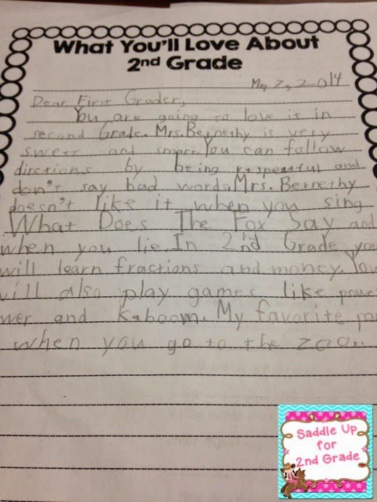 This fun writing activity is perfect for the end of the school year. Your students will write letters to the class coming up and share all kinds of information that they learned. Come see the letters my students wrote and grab this FREE writing template too! 