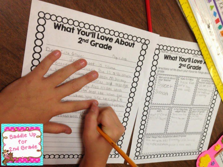 This fun writing activity is perfect for the end of the school year. Your students will write letters to the class coming up and share all kinds of information that they learned. Come see the letters my students wrote and grab this FREE writing template too! 