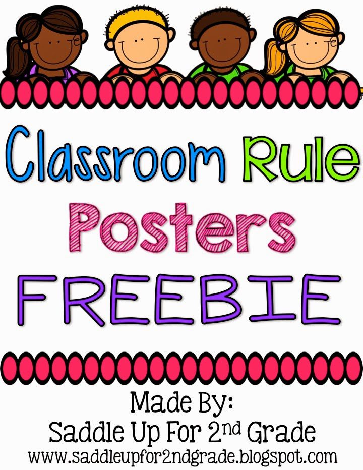 These Classroom Rules Posters are a great visual display to use in your room. There are six ink friendly posters included. You can grab them for FREE on my blog! 