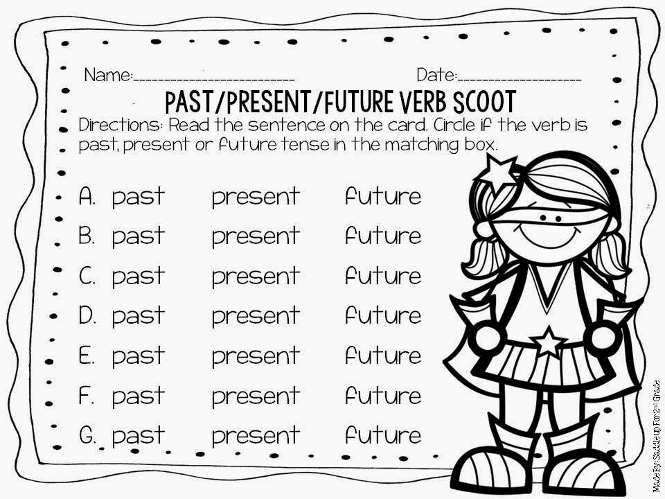 Verb Task Cards by Saddle Up For 2nd Grade