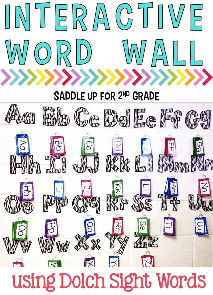 Are you tired of using traditional word walls that are never utilized? Interactive word walls are a great alternative. This one is used as a tool for my students to use with throughout the day. It contains the Dolch Sight Words and vocabulary that we've added to it throughout the year. It is by far one of my favorite tools in my classroom. 