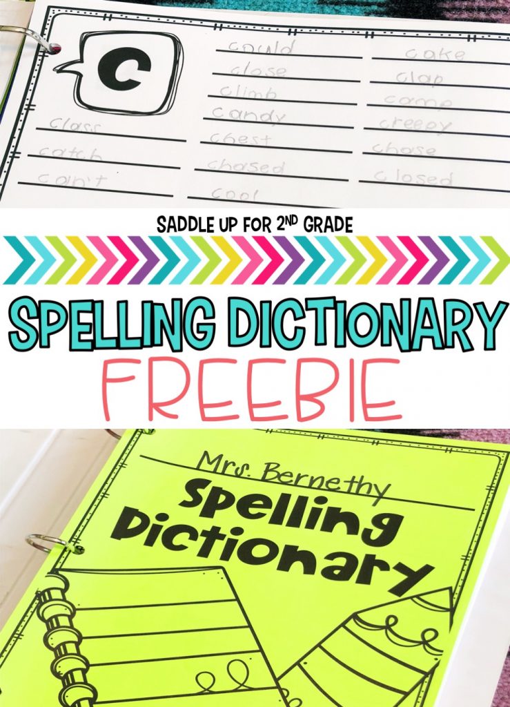 My writer's notebook is one of my favorite tools my students use during our writing block. This blog post walks you through how to set up your notebooks and is full of free resources to help you get started including this free spelling dictionary. 