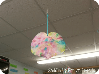 Tye Dye Valentine Heart Craft by Saddle Up For 2nd Grade