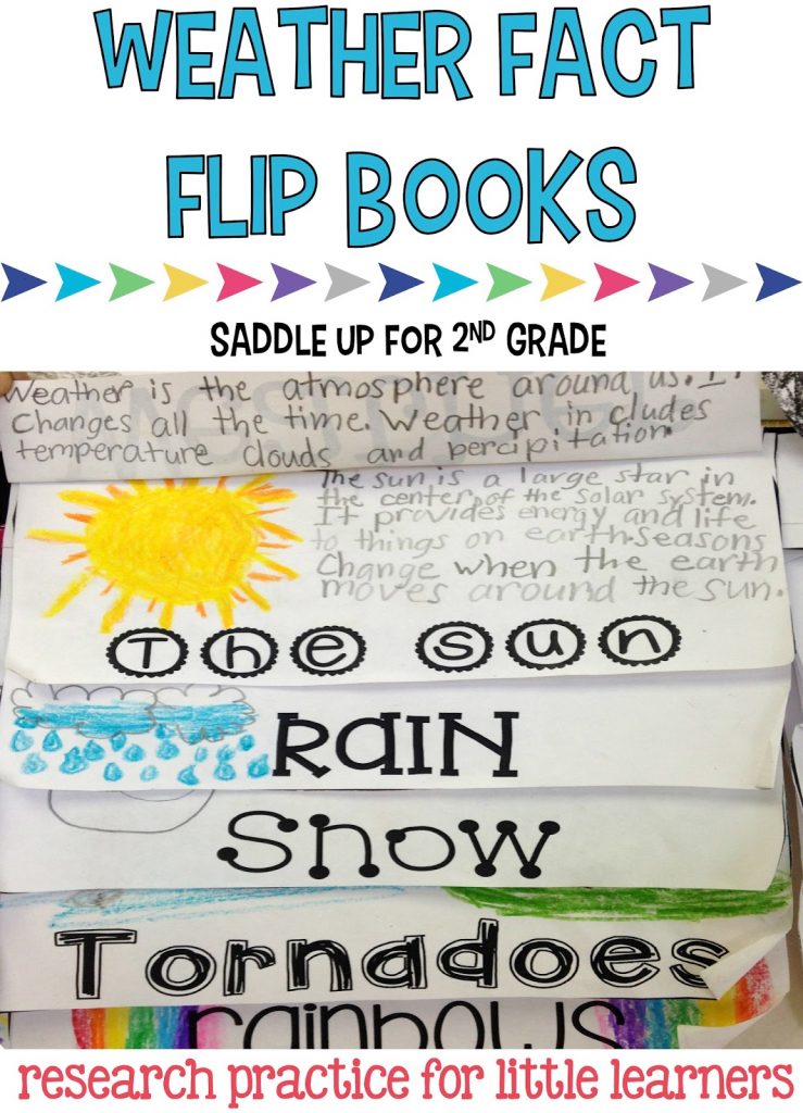 Weather Fact Flip Books - Saddle Up for 2nd Grade