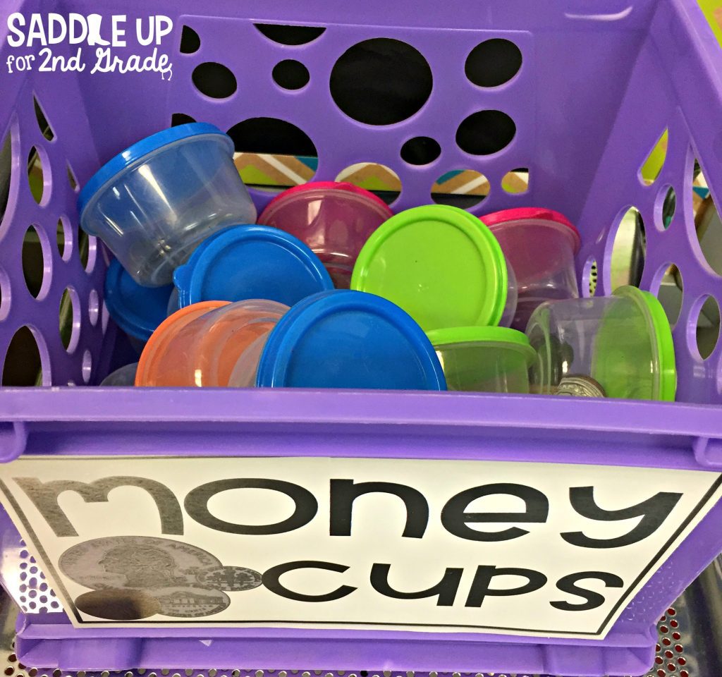 Free Money Cups Activity For 2nd Grade