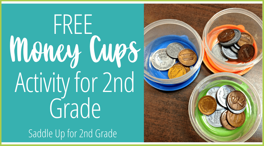 Free Money Cups Activity For 2nd Grade