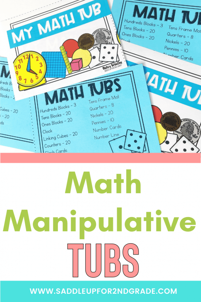 Math manipulative tubs are the perfect tool for your math block.This classroom organization trick became a huge timesaver for me.