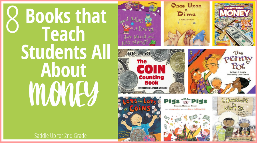 Check this post out for 8 books that you can use to tie in literature during your money unit. All books are suitable for primary grades. 