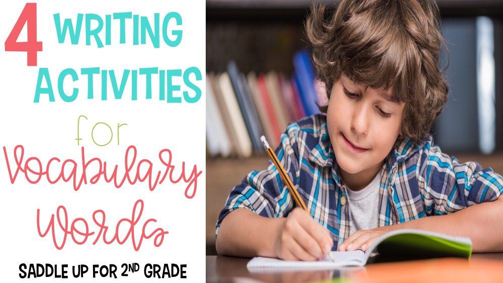 This blog post features 4 writing activities for vocabulary words. These vocabulary activities are perfect for any word list and are great for word work practice. 