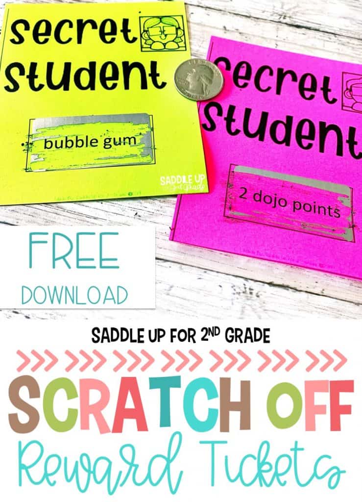 FREE Scratch Off Classroom Reward Tickets 