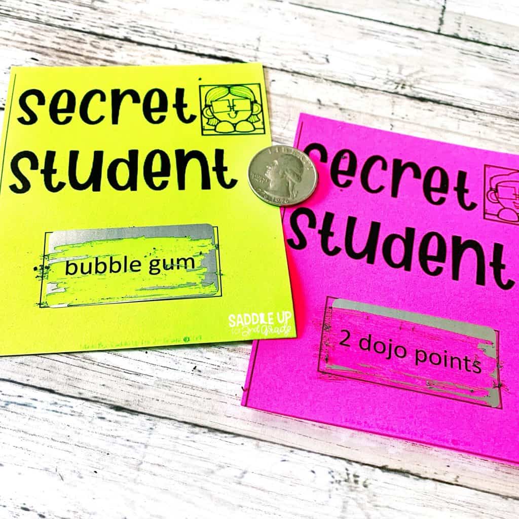 FREE Scratch Off Classroom Reward Tickets 