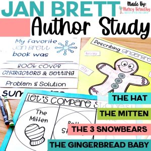 Jan Brett Author Study TheMittenTheHatTheGingerbreadBabyTheThreeSnowbears