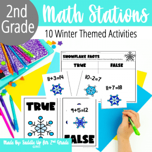 January and Winter Math Stations