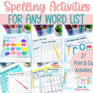 27 spelling word activities for any word list