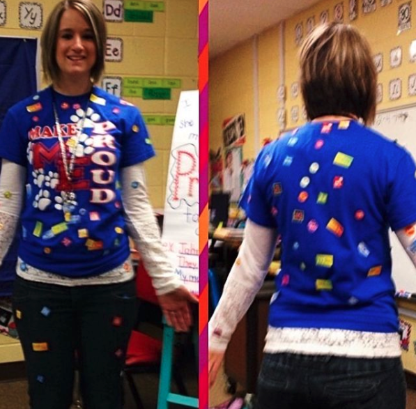 100 stickers on the teacher 100 days of school activity ideas