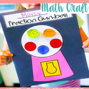 Fraction Activities Gumball Craft Fraction Craft
