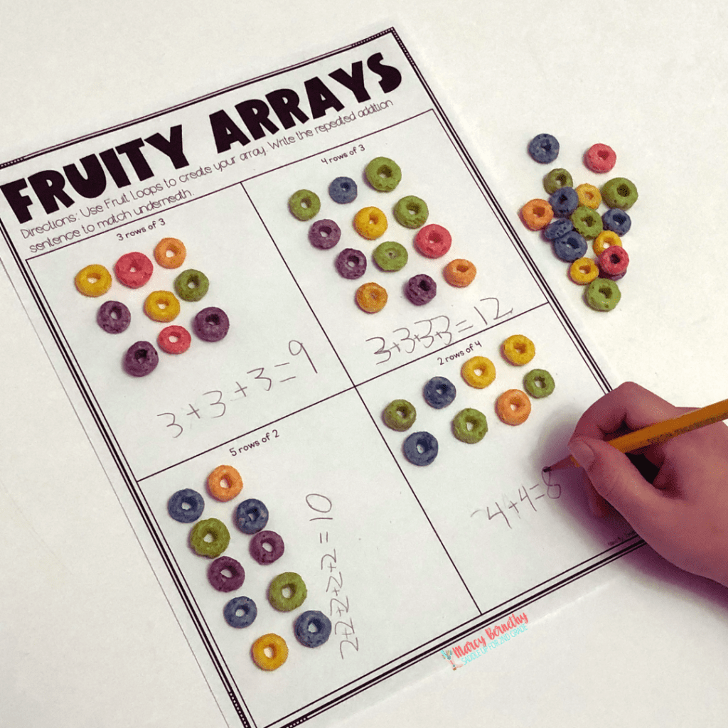 I’m going to share some simple ideas for teaching multiplication with repeated addition and arrays. Check out these multiplication lessons!  