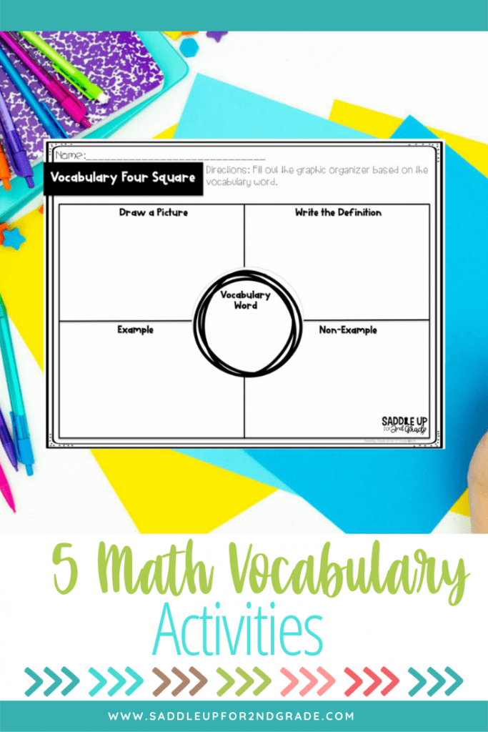 How do you teach math vocabulary in your classroom? Click here to see 5 different activities you can use for primary learners!