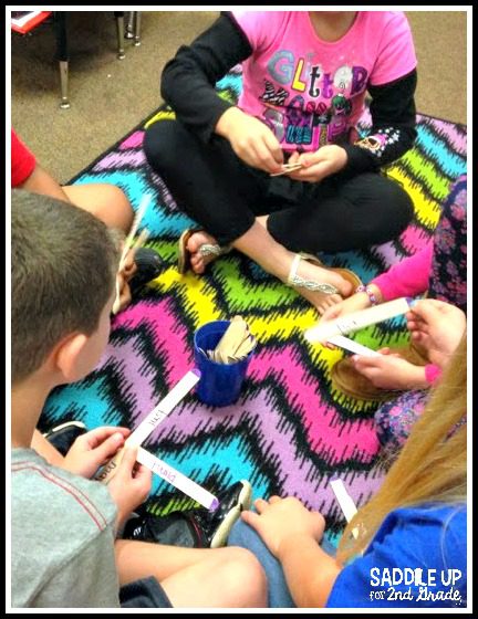 Kids playing Kaboom classroom game