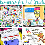 Back to school resources for 2nd grade- supply labels, math stations, guided math units, reward coupons
