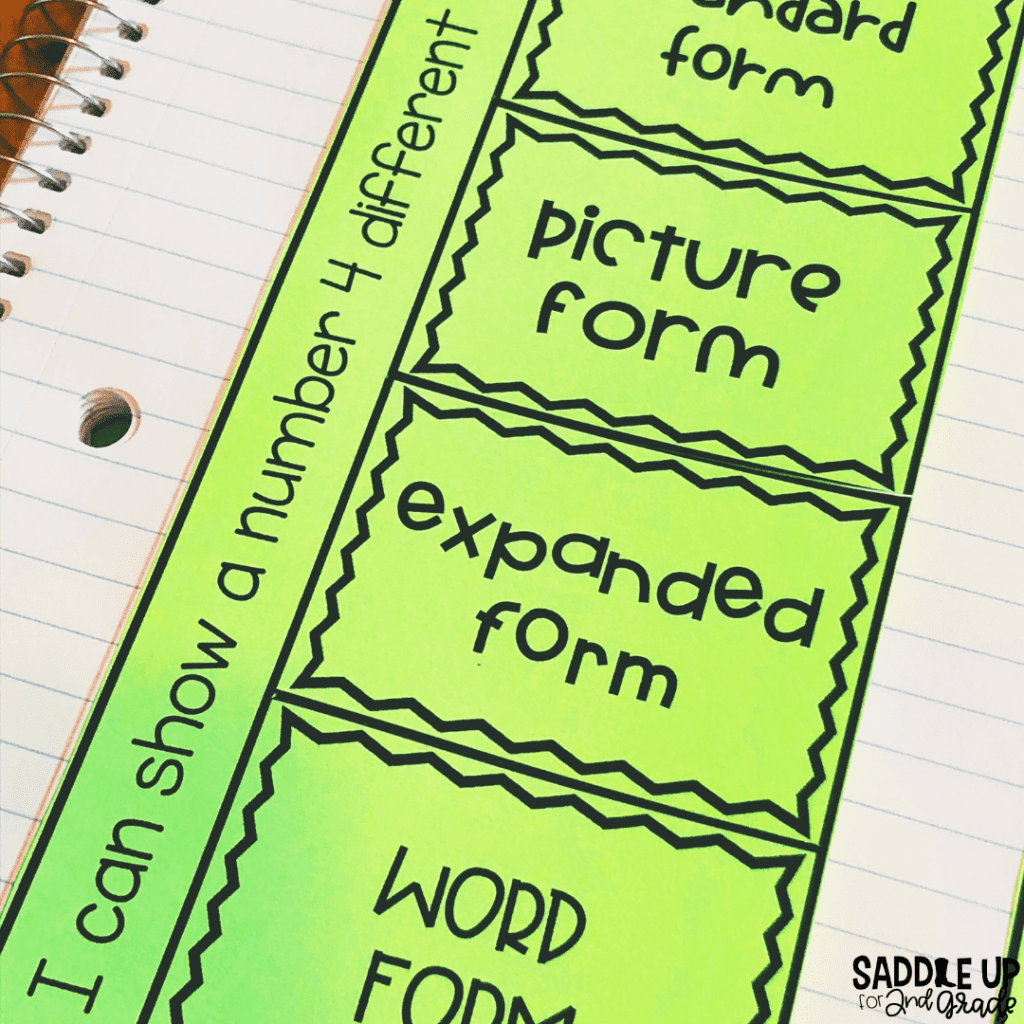 Place Value Form Interactive Notebook Activity