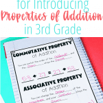 Properties of addition math journal activity