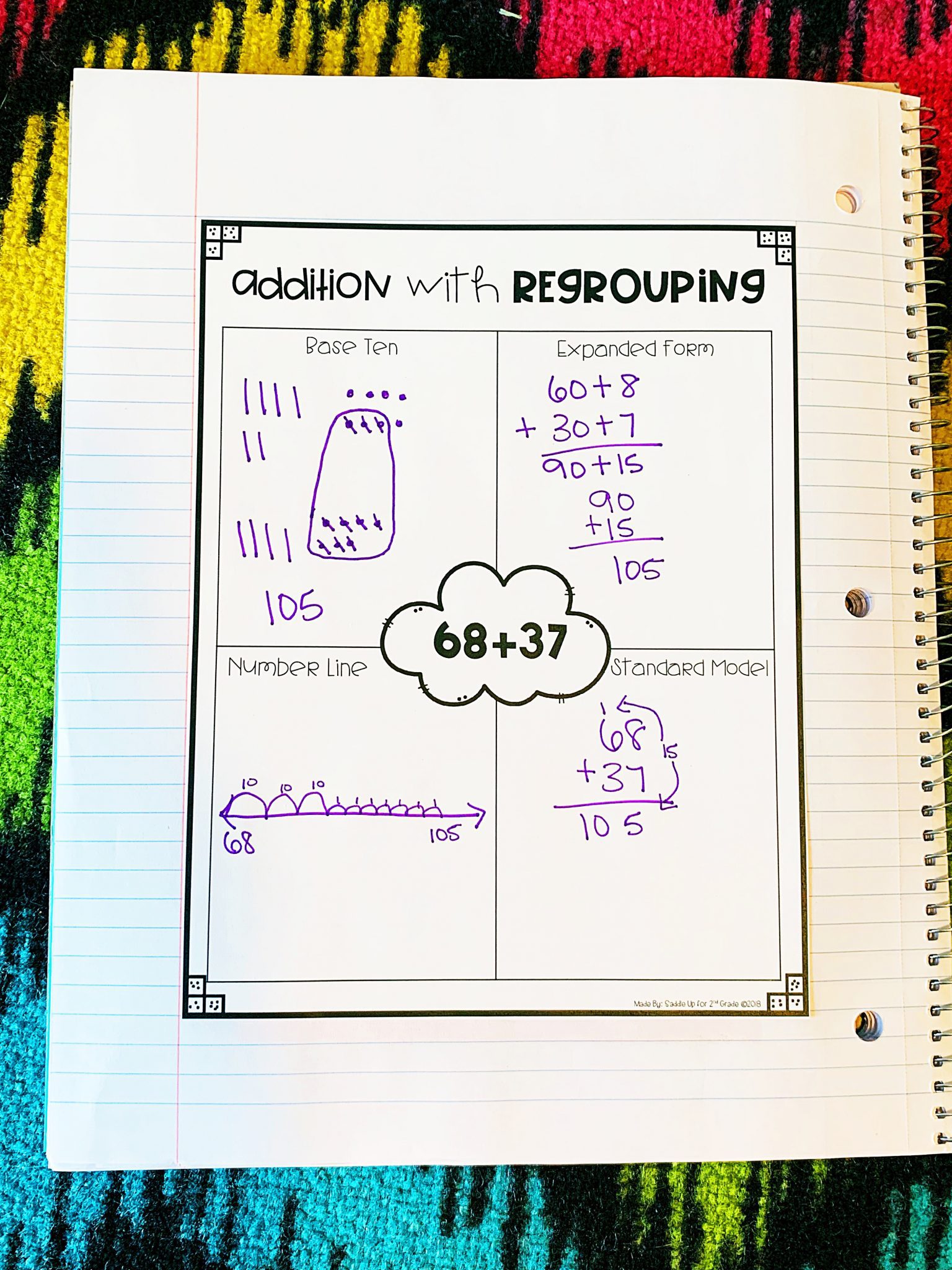 Free Addition With Regrouping Lesson Plan Using Base Ten Blocks ...