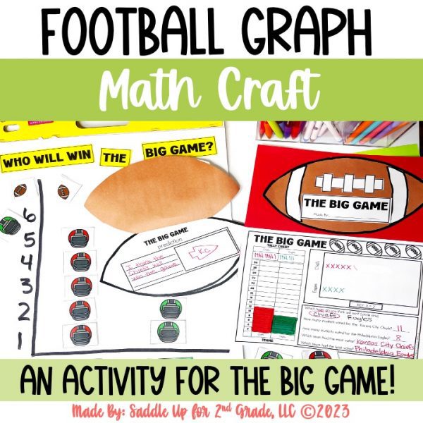 Bar Graphs for 2nd Graders Football Math Craft with Pictographs