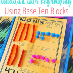 Free Addition with Regrouping Lesson Plan place value mat
