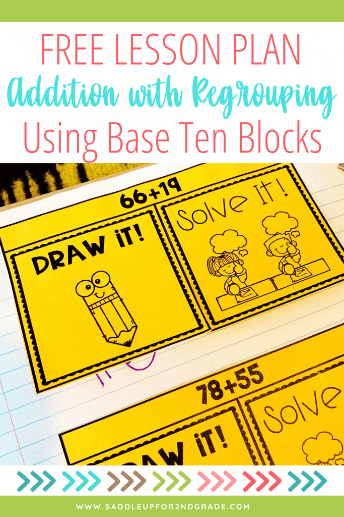 Free Addition with Regrouping Lesson Plan Using Base Ten Blocks