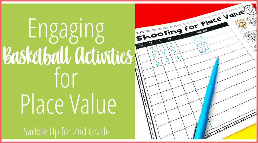 basketball math activities for place value