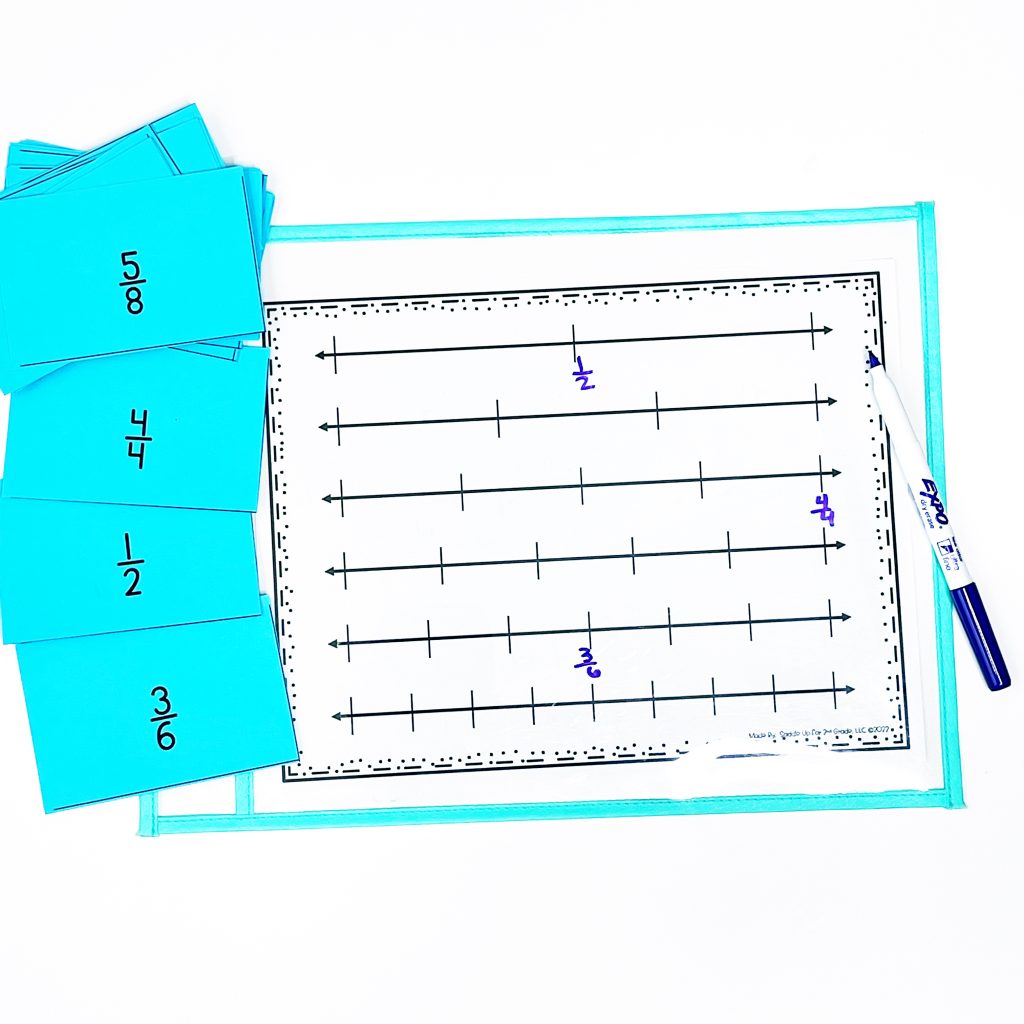 fractions on a number line activities