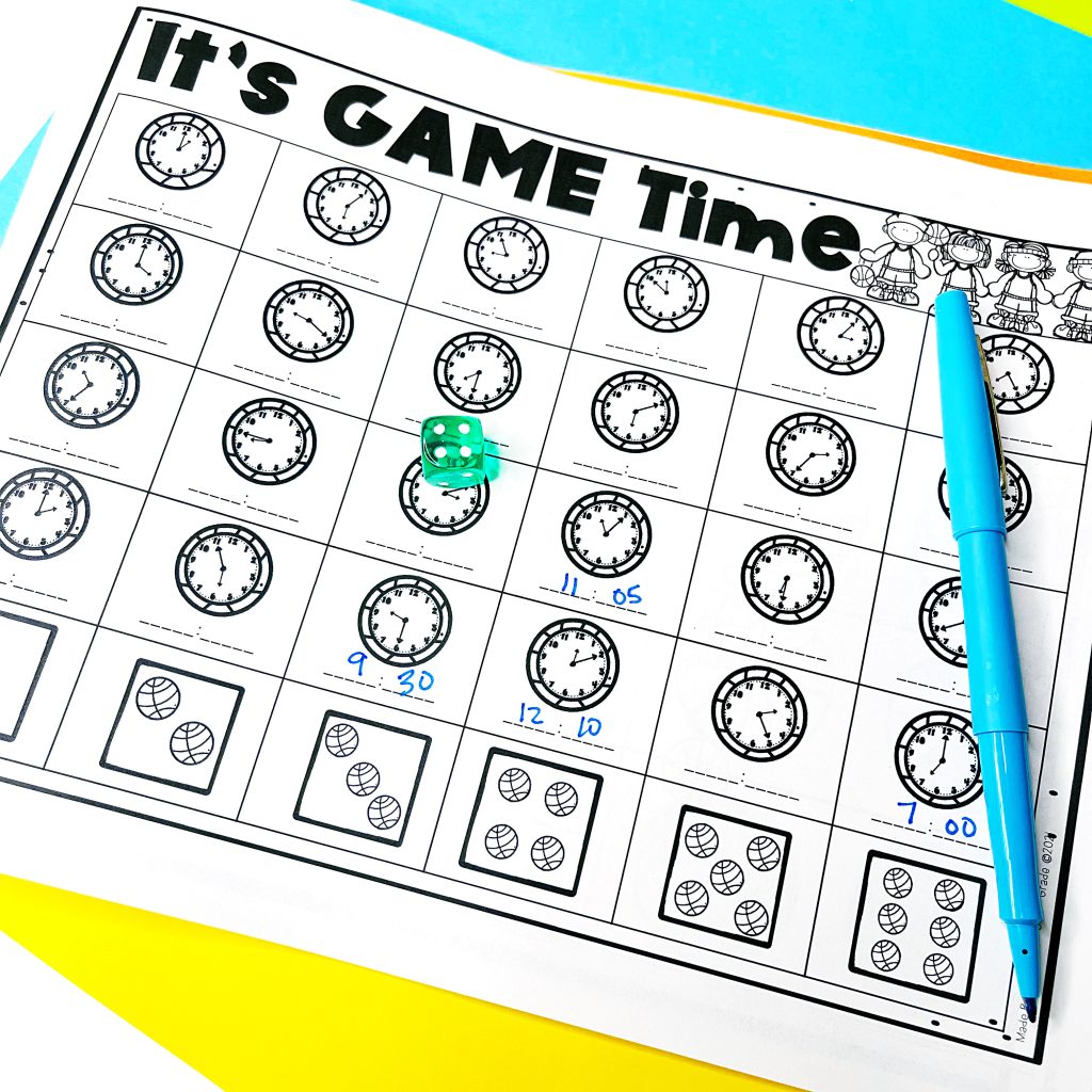 Time basketball games for math