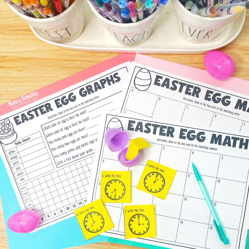 Free Easter math printables