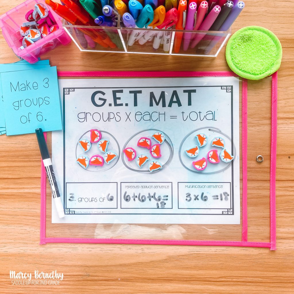 introducing multiplication with the GET mat