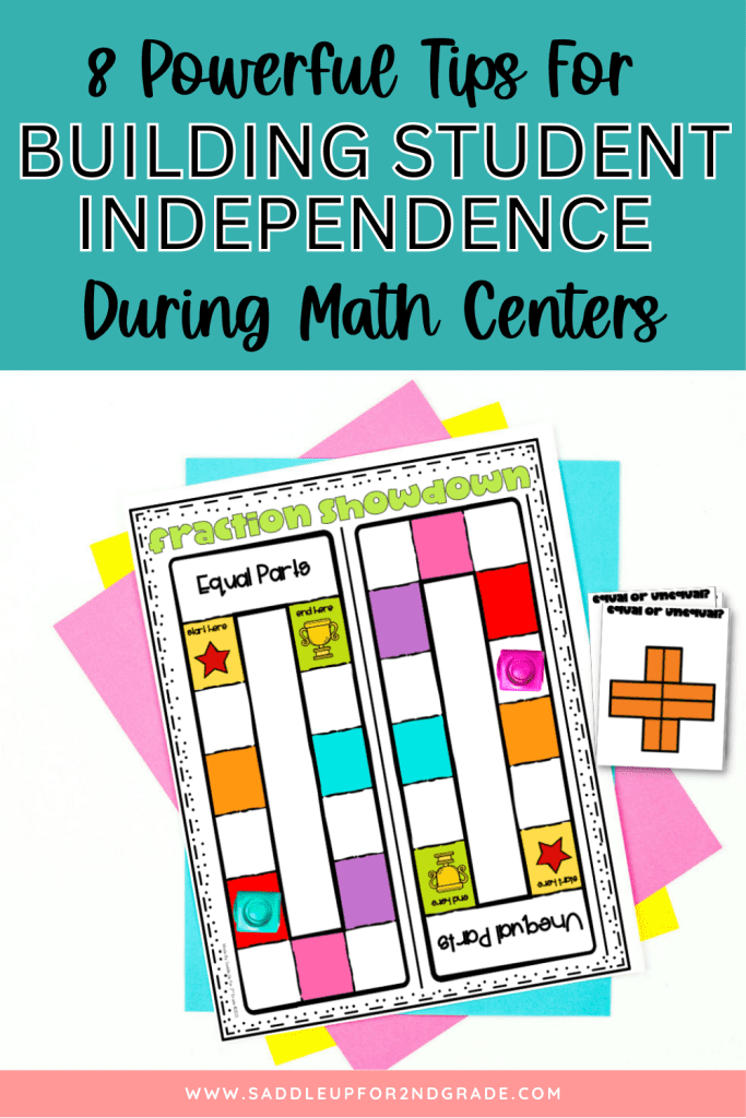 building student independence with math centers