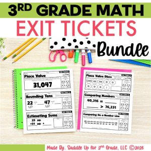 3rd Grade Math Exit Tickets