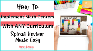 math centers for spiral review
