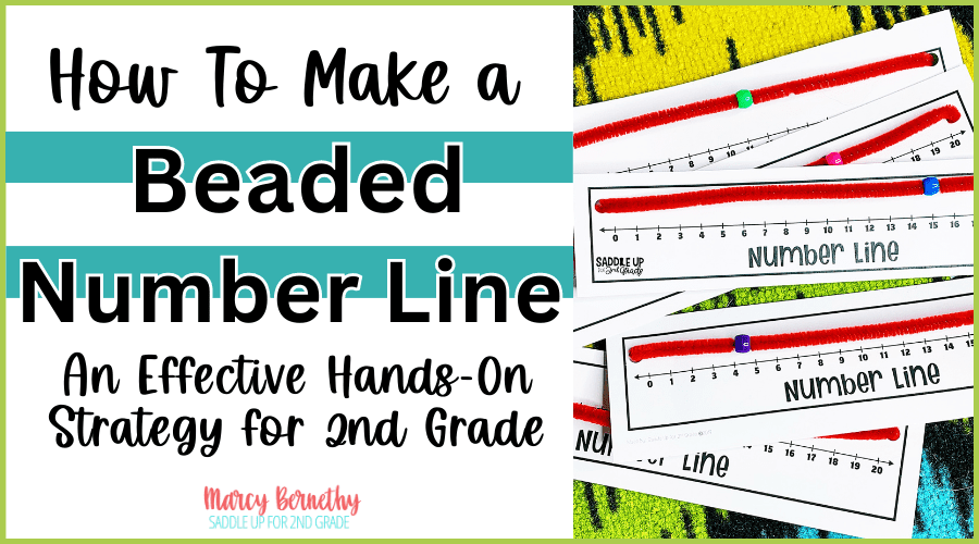 how to make a beaded number line