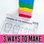addition and subtraction with regrouping worksheets Jenga game