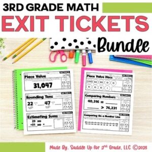 The Ultimate Set of 3rd Grade Math Exit Tickets