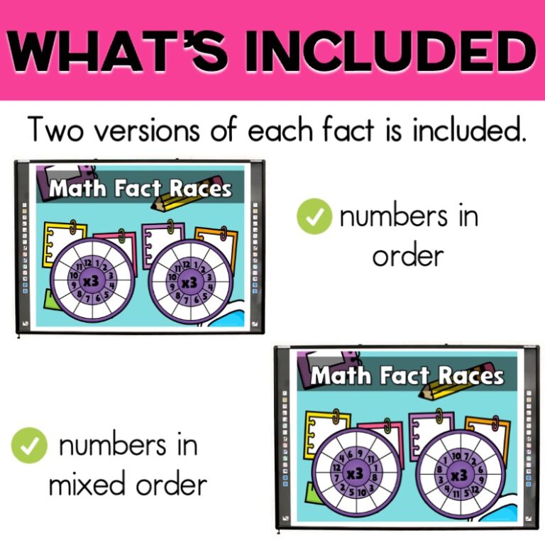 Back to School Multiplication and Division Math Games for 3rd Graders ...