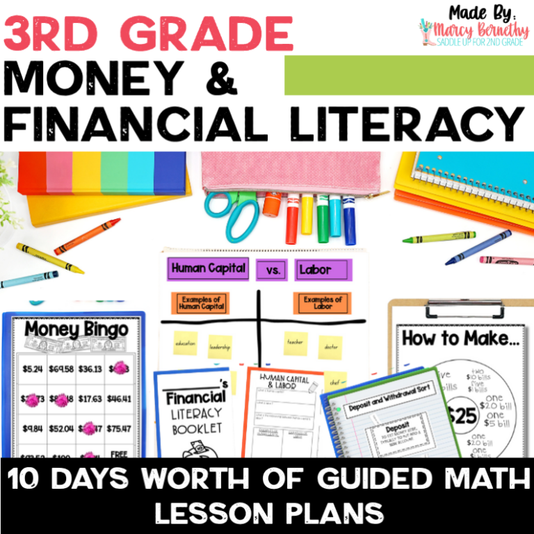 Easy to Use Financial Literacy 3rd Grade Math Lessons Includes Counting ...