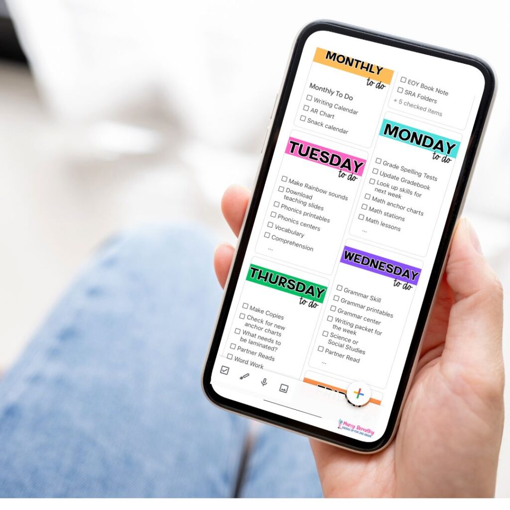 Google_Keep_For_Teachers_Digital_Checklist