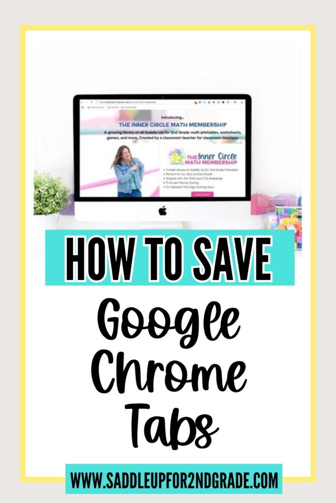 How to save Google Chrome tabs and open with 1 click