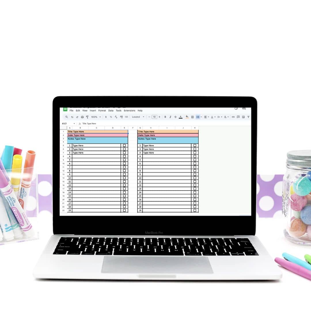 How to Create a Checklist in Google Sheets as a Teacher the Easy Way