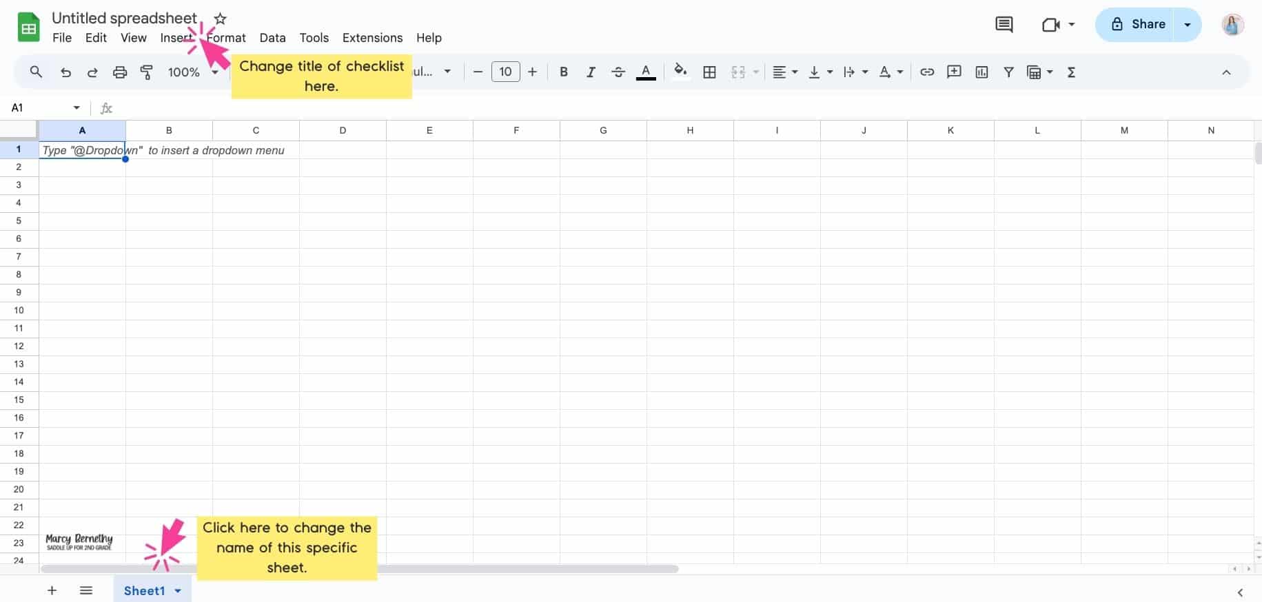 How to Create a Checklist in Google Sheets as a Teacher the Easy Way