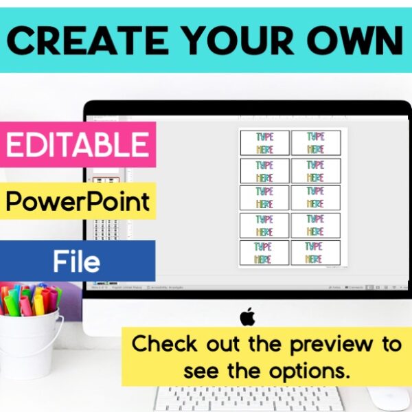 Bold & Bright Teacher Toolbox Labels | Classroom Decor & Organization ...