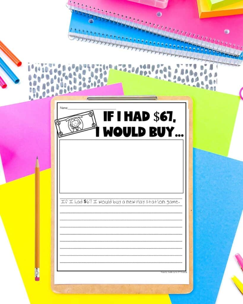 If I had $67 I would buy writing prompt