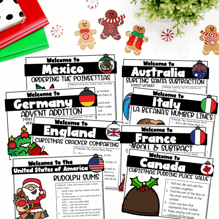 How to Create a Meaningful Math Around the World Adventure in 8 Centers